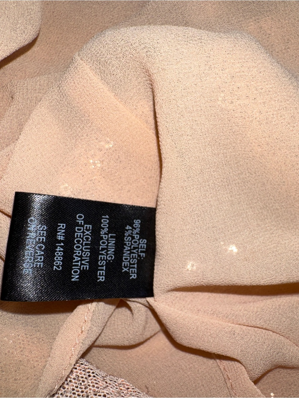 TORRID Abbey Sequin Top, Beige Champagne Color, Party Or Special Occasion, 5 5X - Picture 15 of 16